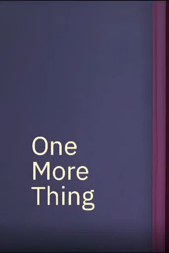 One More Thing
