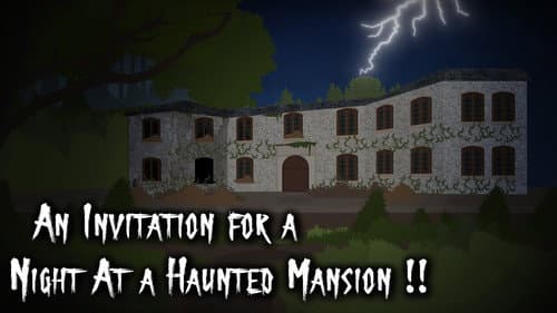 An Invitation for a Night at a Haunted Mansion !! still