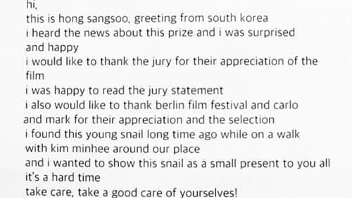 Hong Sangsoo – Winner of the Silver Bear for Best Screenplay still