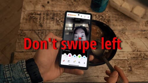 Don't swipe left - One Minute Short Film still