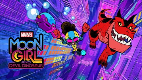Marvel's Moon Girl and Devil Dinosaur still