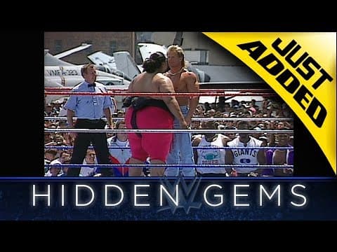 Lex Luger arrives in helicopter hoping to slam Yokozuna: Stars & Stripes Challenge: July 4, 1993