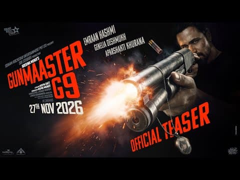 Gunmaaster G9 Teaser | Emraan, Genelia, Aparshakti | Aditya Datt | Himesh R | Deepak M | 27 Nov 2026