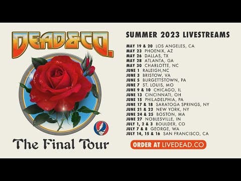Dead & Company Live  6/09/23 Chicago, IL Set 2 Preview