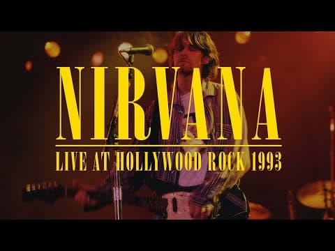 Nirvana — Hollywood Rock Festival,  Rio de Janeiro, 23.01.1993 - [60fps | AUD#1, SBD#1] - Remastered