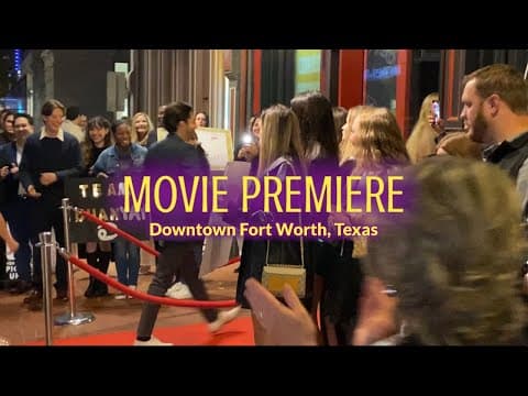 ZODIAC CRUSH MOVIE - PREMIERES DOWNTOWN FORT WORTH, TEXAS - RED CARPET EVENT 2022