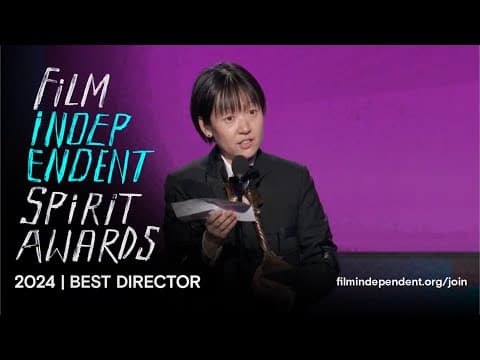 CELINE SONG wins BEST DIRECTOR at the 2024 Film Independent Spirit Awards