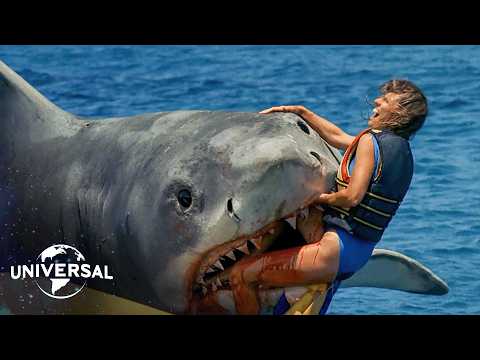 Great White Shark Attacks Kids On A Banana Boat