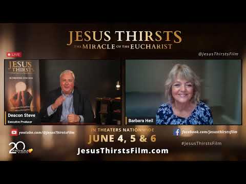 Countdown to #JesusThirstsFilm with Special Guest, Cast Member, Barbara Heil