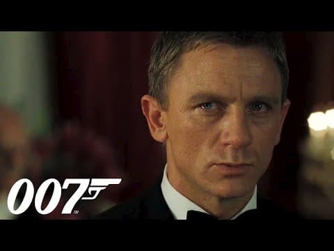 Bond and Felix Leiter Meet On The Staircase