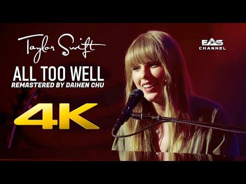 [Remastered 4K] All Too Well (Acoustic) - Taylor Swift NOW • AT&T Chicago • EAS Channel
