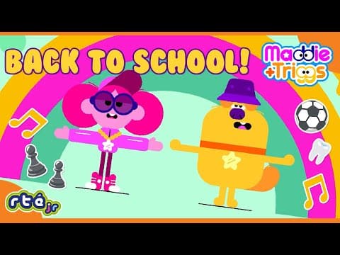 ⚽️♟️ Let's Go Back to #SCHOOL 🙌🤗 | Maddie + Triggs | Songs, Sports & Routines 😴 |@RTÉjrOfficial​