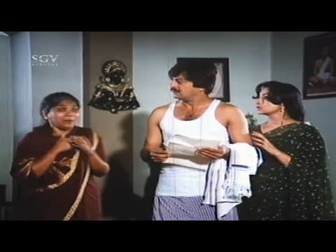 Ashwath Against Daughter for Marrying With Ananthnag Scenes | Bidugadeya Bedi Kannada Movie