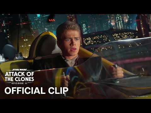 Coruscant Speeder Chase - Official Clip