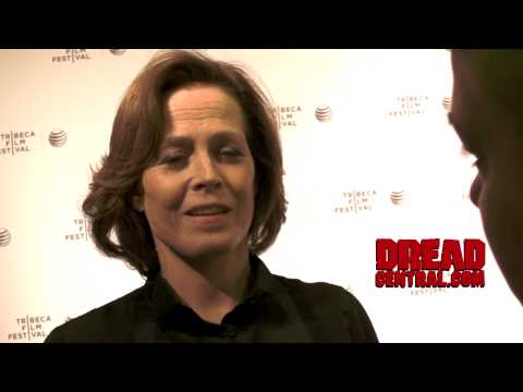 SIGOURNEY WEAVER Interview for MY DEPRESSION - 2014 Tribeca Film Festival
