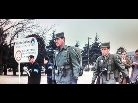 Scenes from "The Walking Major" (1970) filmed in part at Camp Zama