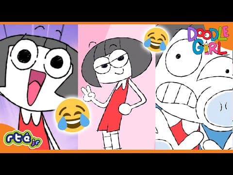 😂🤣 Funny Moments with Doodle Girl! 😂🤣 | World Laughter Day Special | Doodle Girl | @RTÉjrOfficial ​