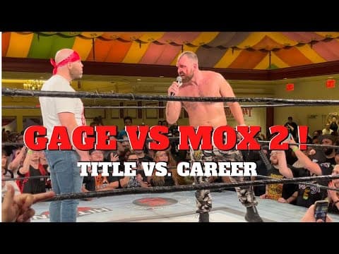GCW CHAMPION JON MOXLEY CALLS OUT NICK GAGE AT GCW HOMECOMING