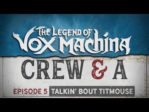 Crew & A Episode 5: Talkin' Bout Titmouse
