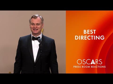 Christopher Nolan | Best Directing | Oscars 2024 Press Room Speech