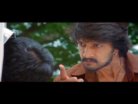 Sudeep Warns Commissioner for insulting Ambarish | Best Scene of Veera Parampare Kannada Movie