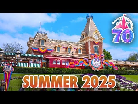 Disneyland Summer 2025 Walkthrough: Pirates of the Caribbean, Tiana & 70th Celebration [4K POV]