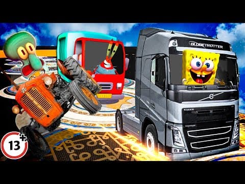 (NOT FOR KIDS!) The Krusty Demolition Derby!!! | GTA Racing