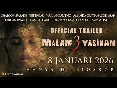 Malam 3 Yasinan Official Trailer | DIbintangi Hamish Daud, Wulan Guritno dan Baim Wong