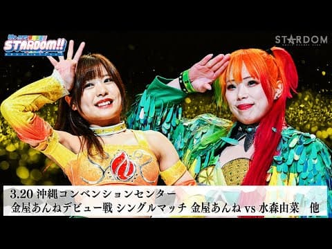 【プレミア公開】3.20沖縄 金屋あんねデビュー戦/3.22沖縄 ゴッデス戦 羽南&飯田沙耶vs岩谷麻優&向後桃 『We are STARDOM!!』#280  【STARDOM】
