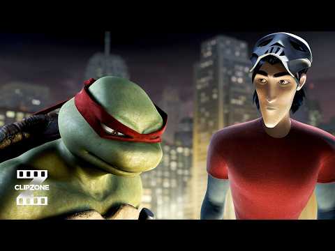 Casey & Raphael Chased by General Gato