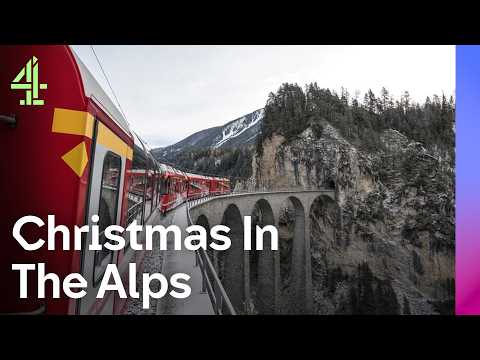Inside The Most Picturesque Train In The World | Alpine Train at Christmas | Channel 4 Festive