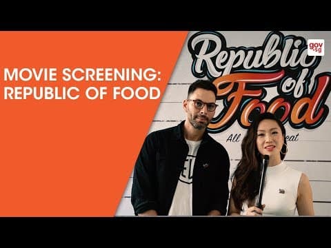 Out&About@Gov.sg | 'Republic of Food' outdoor movie screening