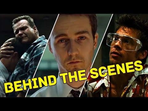 Fight Club 1999 Behind the Scenes | Edward Norton & Brad Pitt