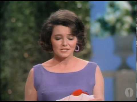 Patricia Neal presenting Best Foreign Language Film Oscar® to "A Man and a Woman": 1967 Oscars