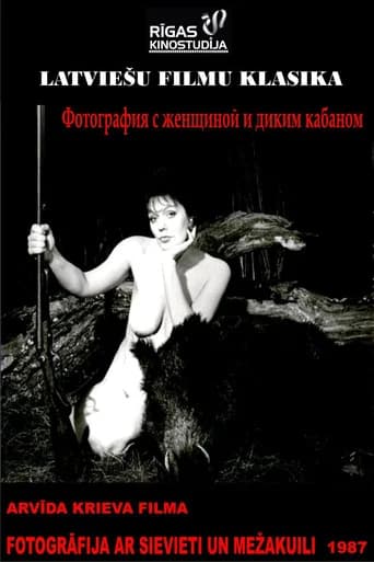 The Photo of a Woman with a Boar